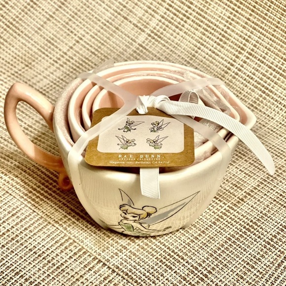 Rae Dunn Tinkerbell 🧚🏻 Fairy Disney Princess Measuring Cups Peter Pan New NWT - Picture 5 of 9